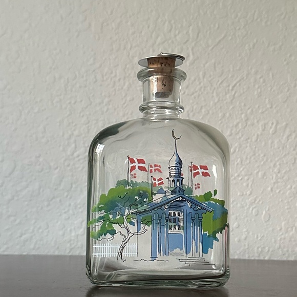 Vintage Holmegaard glass bottle. Made in Denmark 1983. - Picture 2 of 8